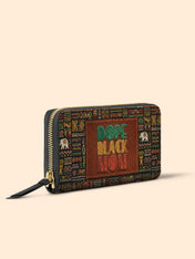 Dope Black Mom Slimline Zippy Wallet QR0HH207
