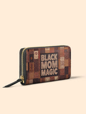 Black Mom Magic Slimline Zippy Wallet QR0TD657