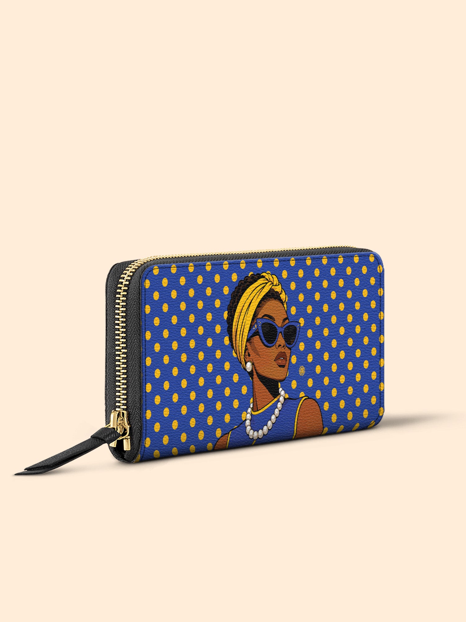 Blue Gold Legacy Slimline Zippy Wallet QR0TV286