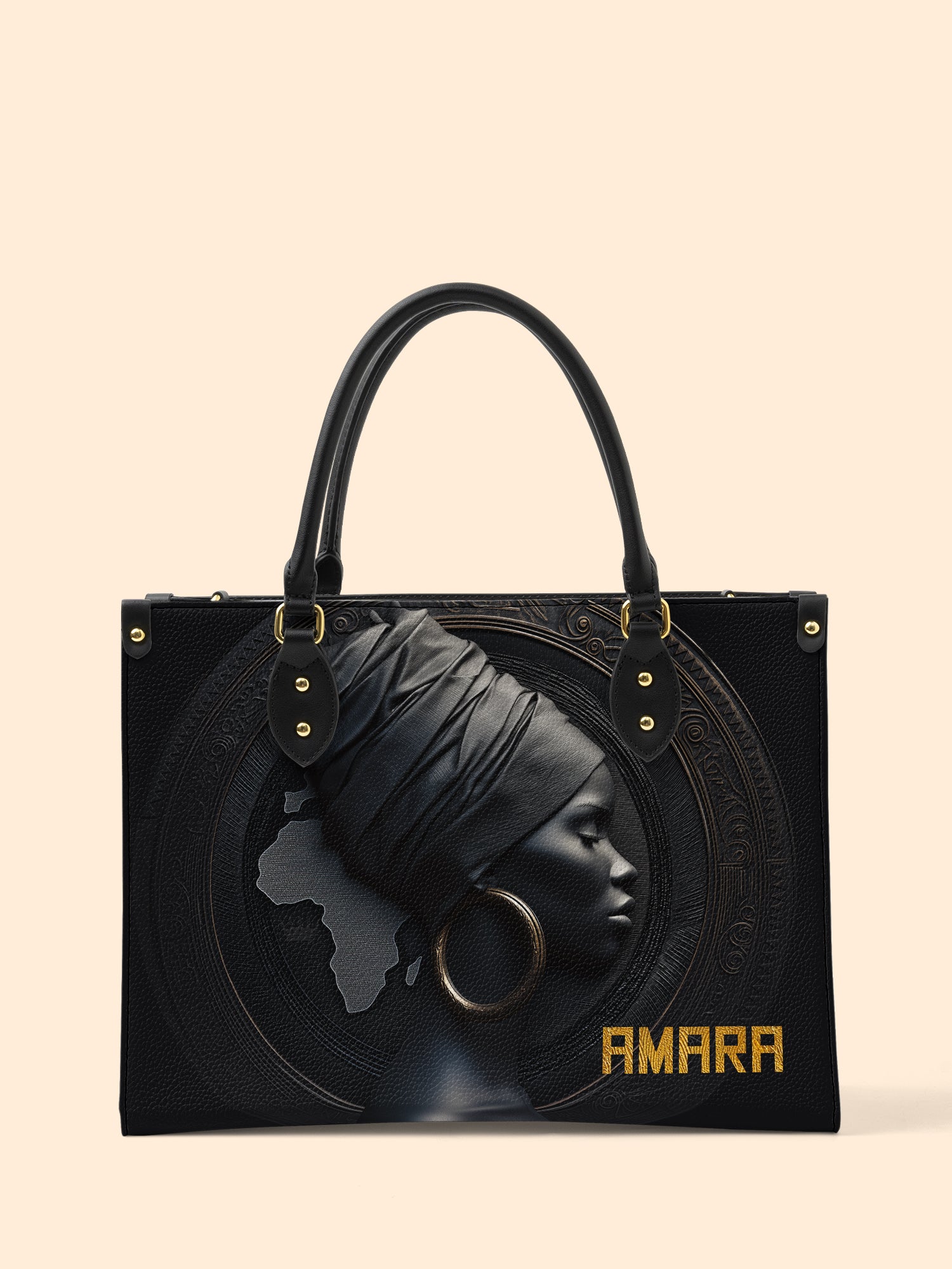 Pure Ebony Premium Leather Handbag