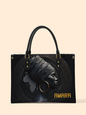 Pure Ebony Premium Leather Handbag