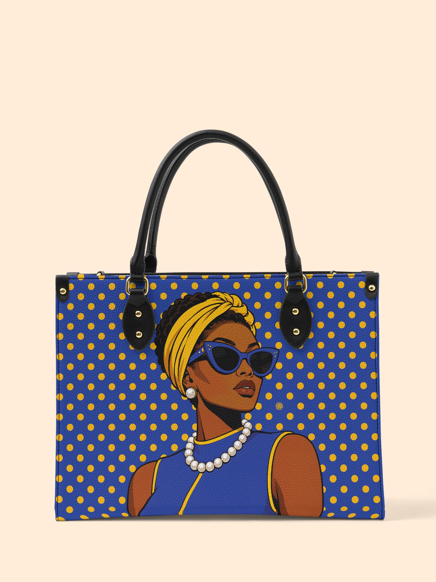 Blue Gold Legacy Premium Leather Handbag QR0TV286