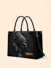 Pure Ebony Premium Leather Handbag