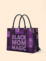 Black Mom Magic Amethyst Premium Leather Handbag QR0TD661