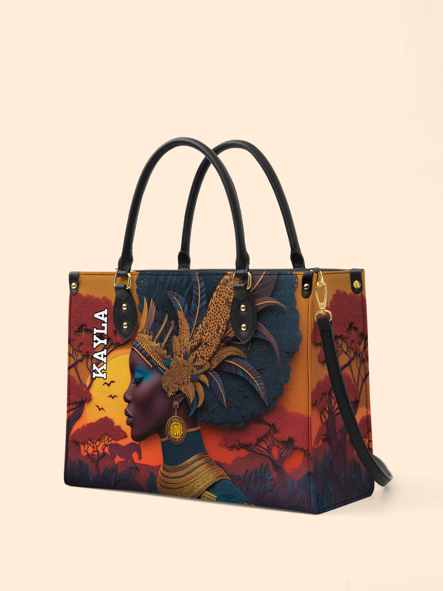 African Aspirations Premium Leather Handbag