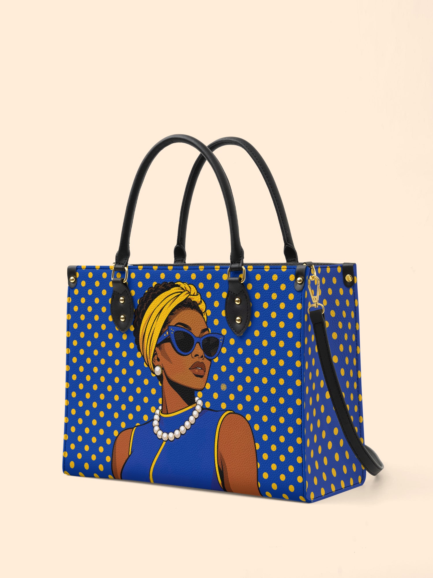 Blue Gold Legacy Premium Leather Handbag QR0TV286