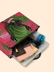 Divine Green Premium Leather Handbag QR0TD705