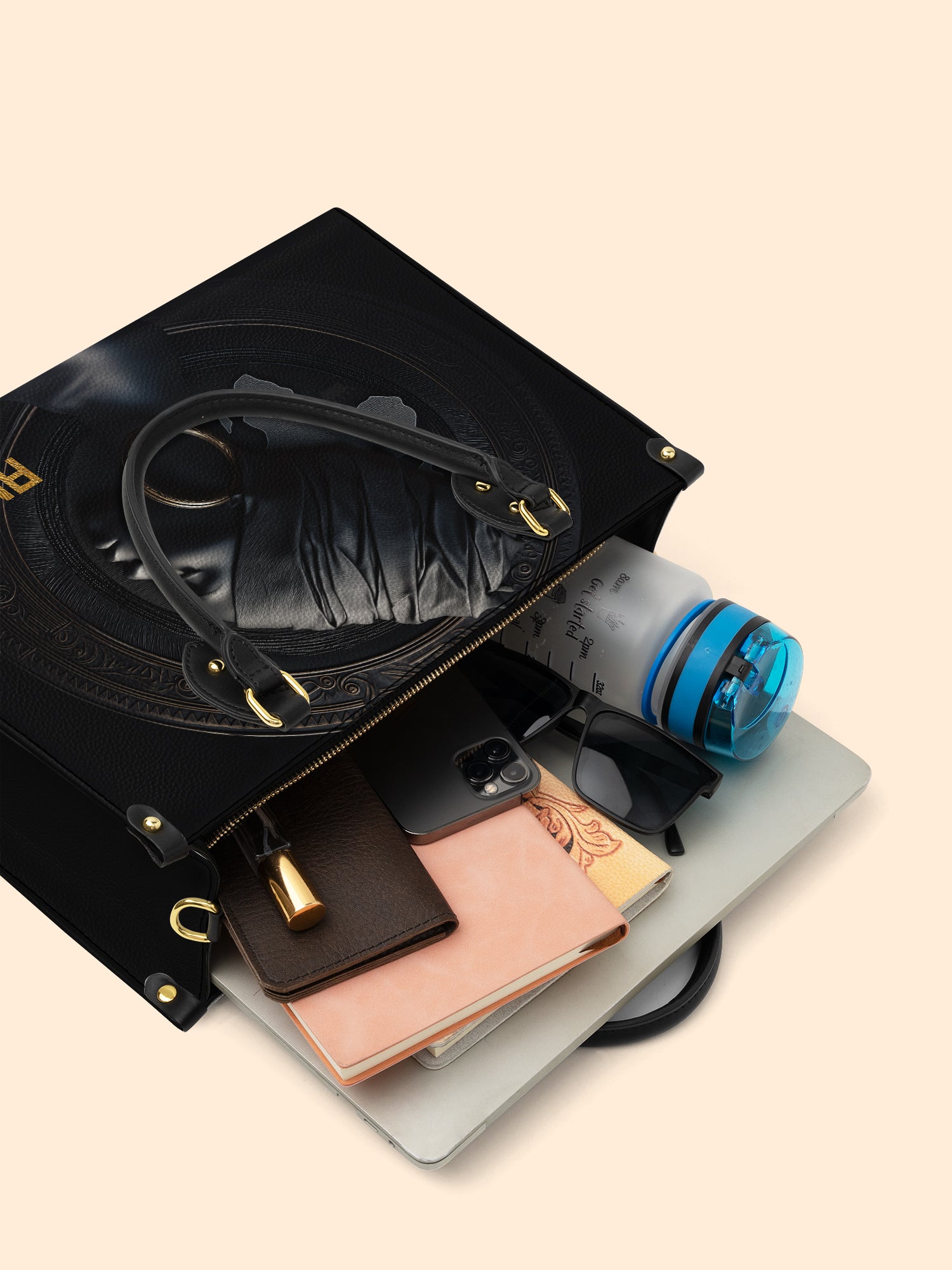 Pure Ebony Premium Leather Handbag