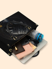 Pure Ebony Premium Leather Handbag