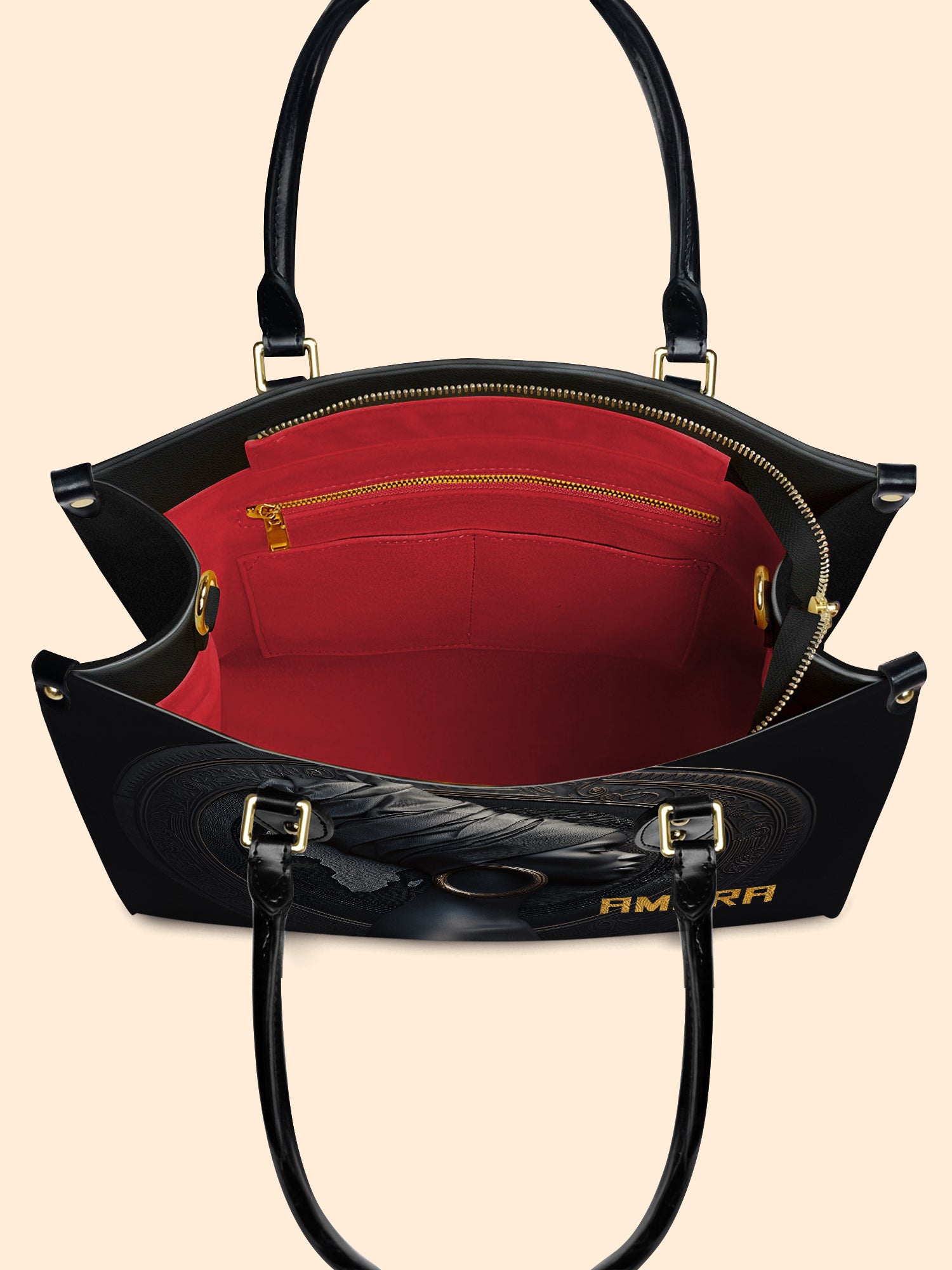 Pure Ebony Premium Leather Handbag
