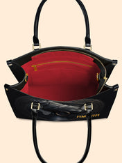 Pure Ebony Premium Leather Handbag