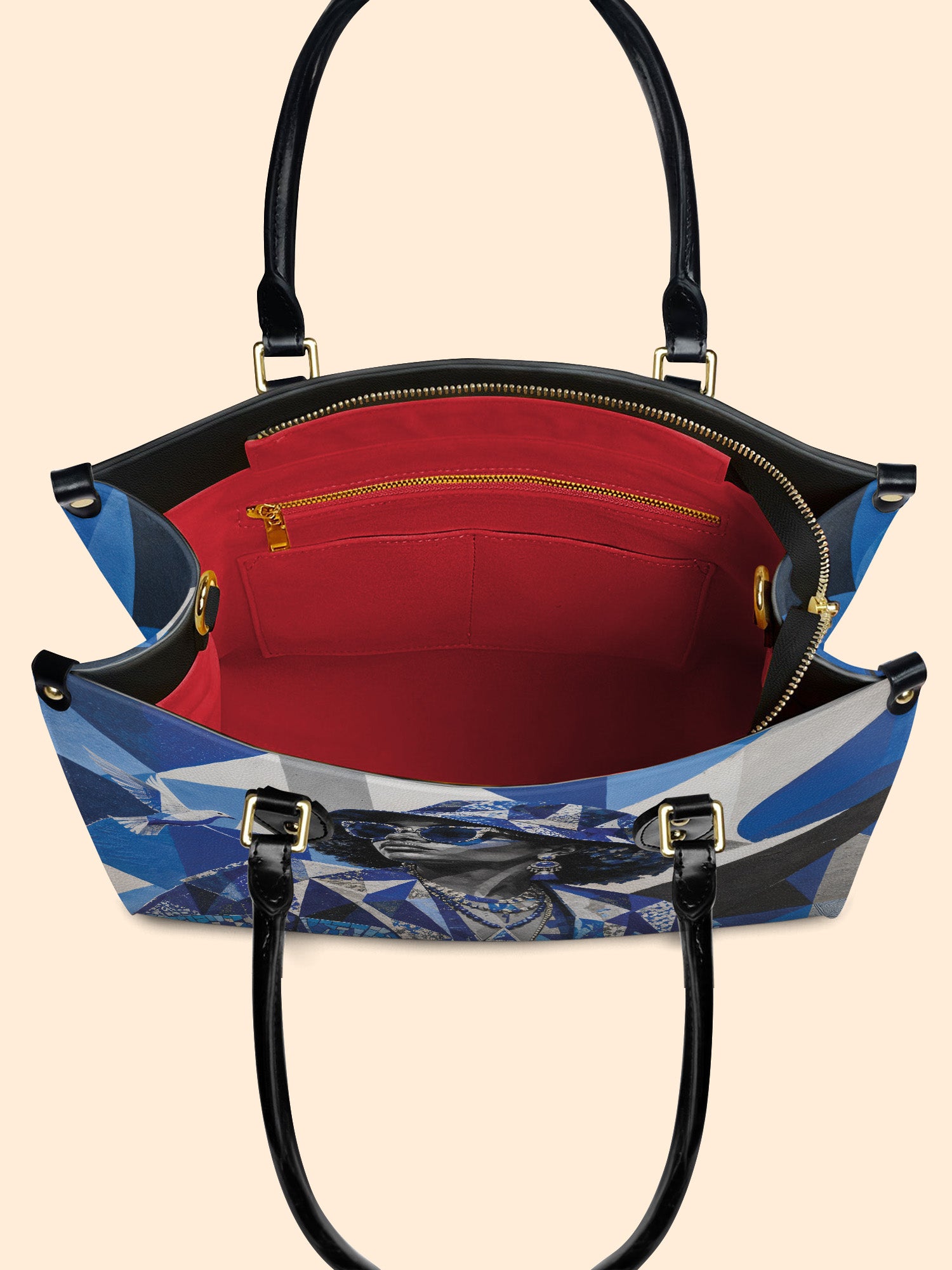 Sapphire Dove Premium Leather Handbag QR0HH214
