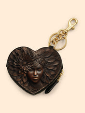 Ancestor Call Heart Coin Pouch Bag Charm QR0XD241