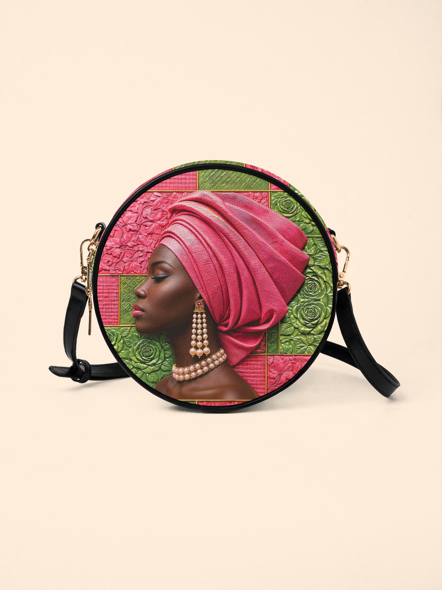 Pink Sovereign Circle Crossbody Bag QR0TD709