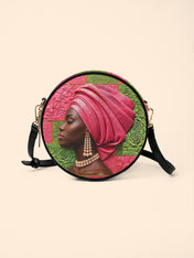 Pink Sovereign Circle Crossbody Bag QR0TD709