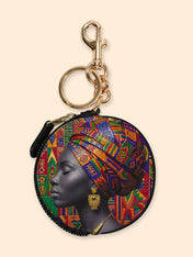Rooted Aura Circular Coin Pouch Bag Charm QR0TD702