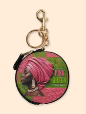 Pink Sovereign Circular Coin Pouch Bag Charm QR0TD709