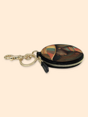 Veiled Pride Circular Coin Pouch Bag Charm QR0TV024