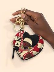 Echoes of Excellence Heart Coin Pouch Bag Charm QR0XD600