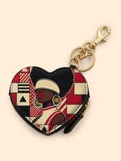 Echoes of Excellence Heart Coin Pouch Bag Charm QR0XD600