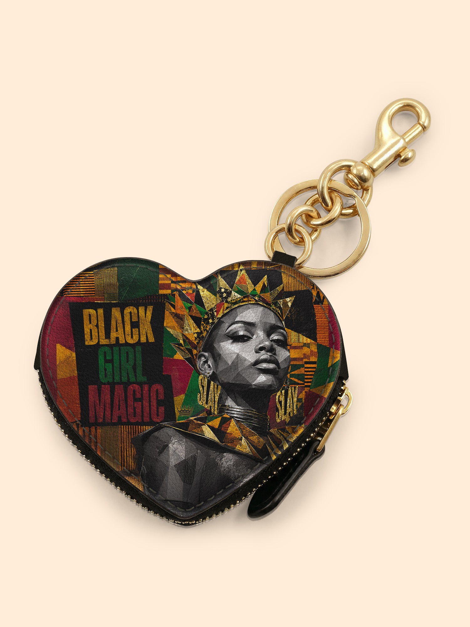 Regal Magic Heart Coin Pouch Bag Charm QR0HH212