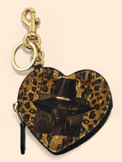 Boss Lady Heart Coin Pouch Bag Charm QR0XD401
