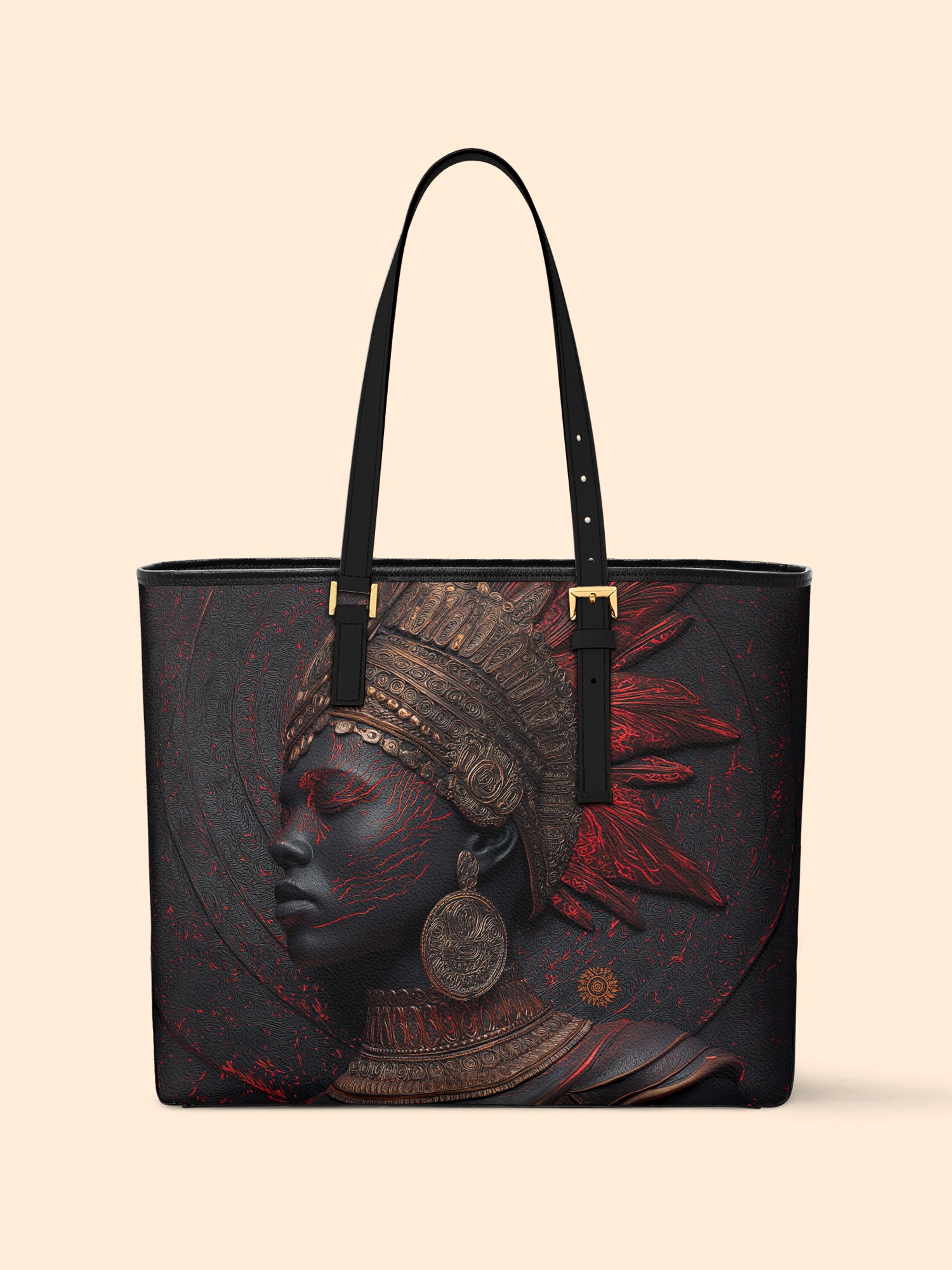 Inferno Spirit Sleek Leather Tote QR0TD065