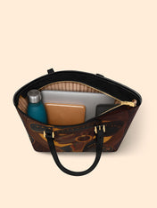 Bronzed Range Sleek Leather Tote QR0TD110