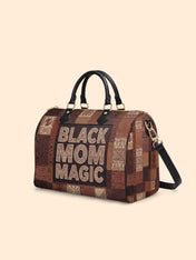 Black Mom Magic Leather Boston Bag QR0TD657