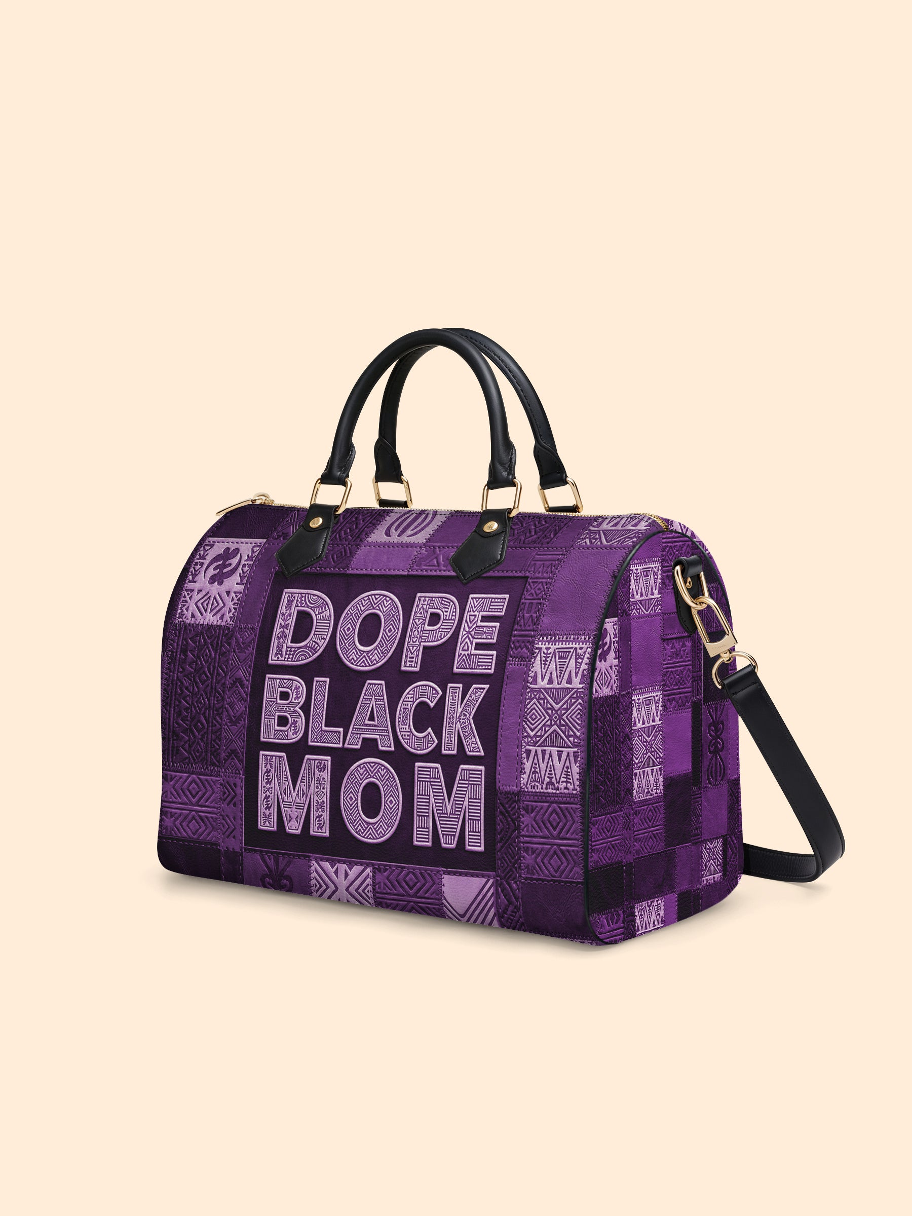Dope Mom Leather Boston Bag QR0TD660