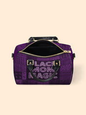 Magic Mama Amethyst Leather Boston Bag QR0TD662