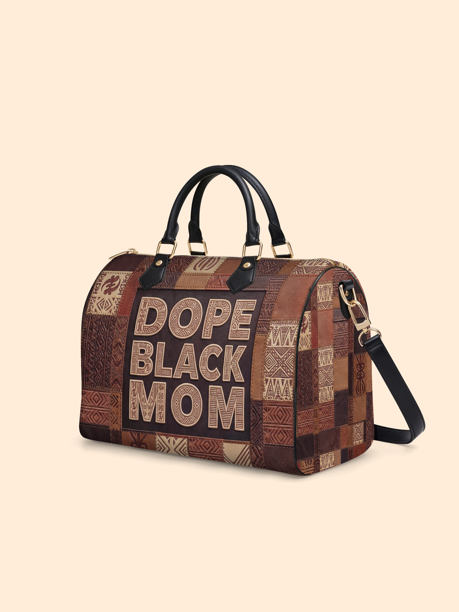 Dope Mama Leather Boston Bag QR0TD659
