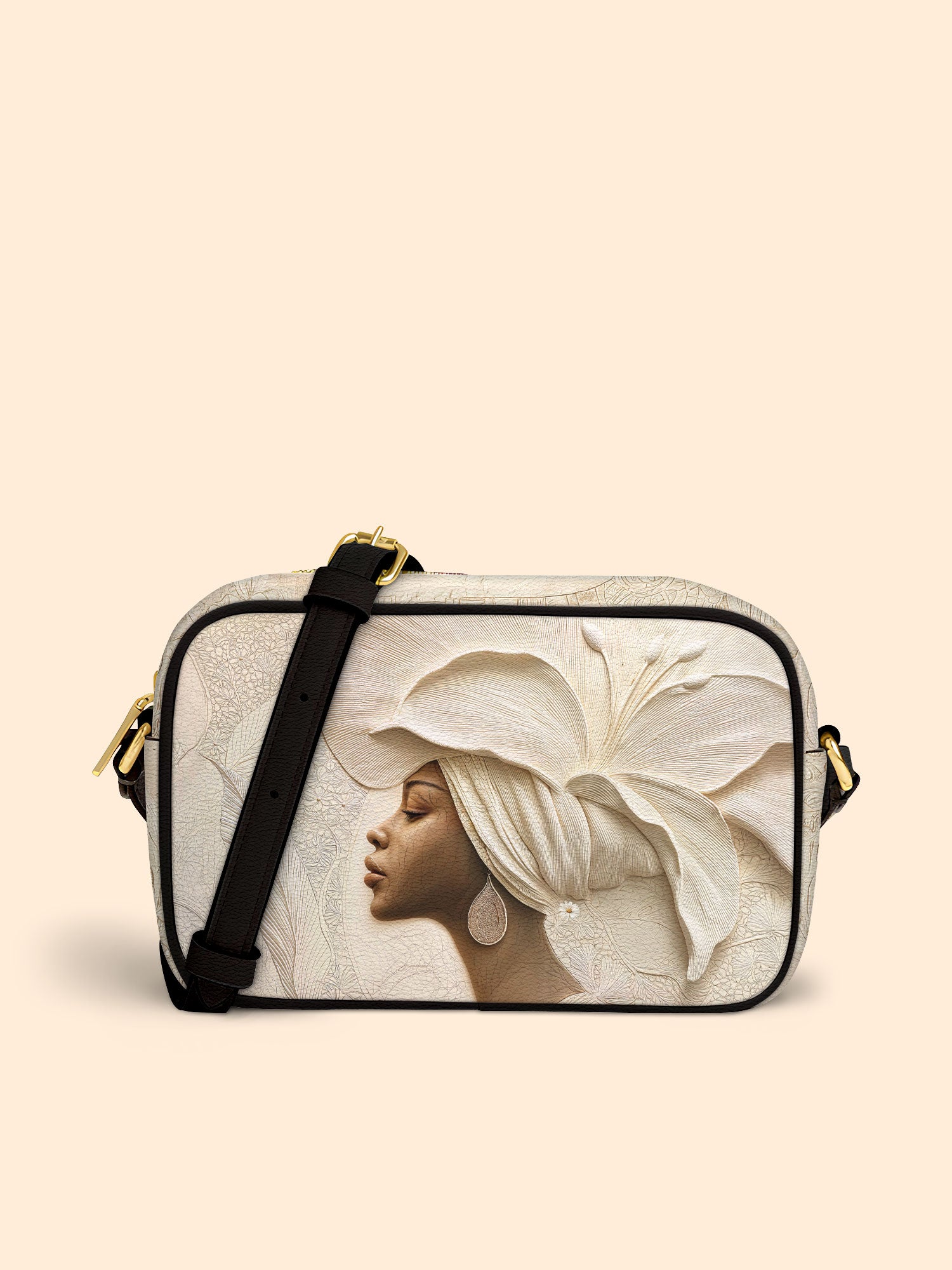 Ivory Blossom Boxy Crossbody Bag QR0TV067