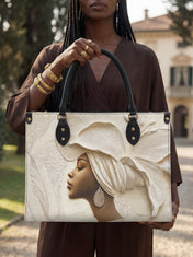 Ivory Blossom Premium Leather Handbag QR0TV067
