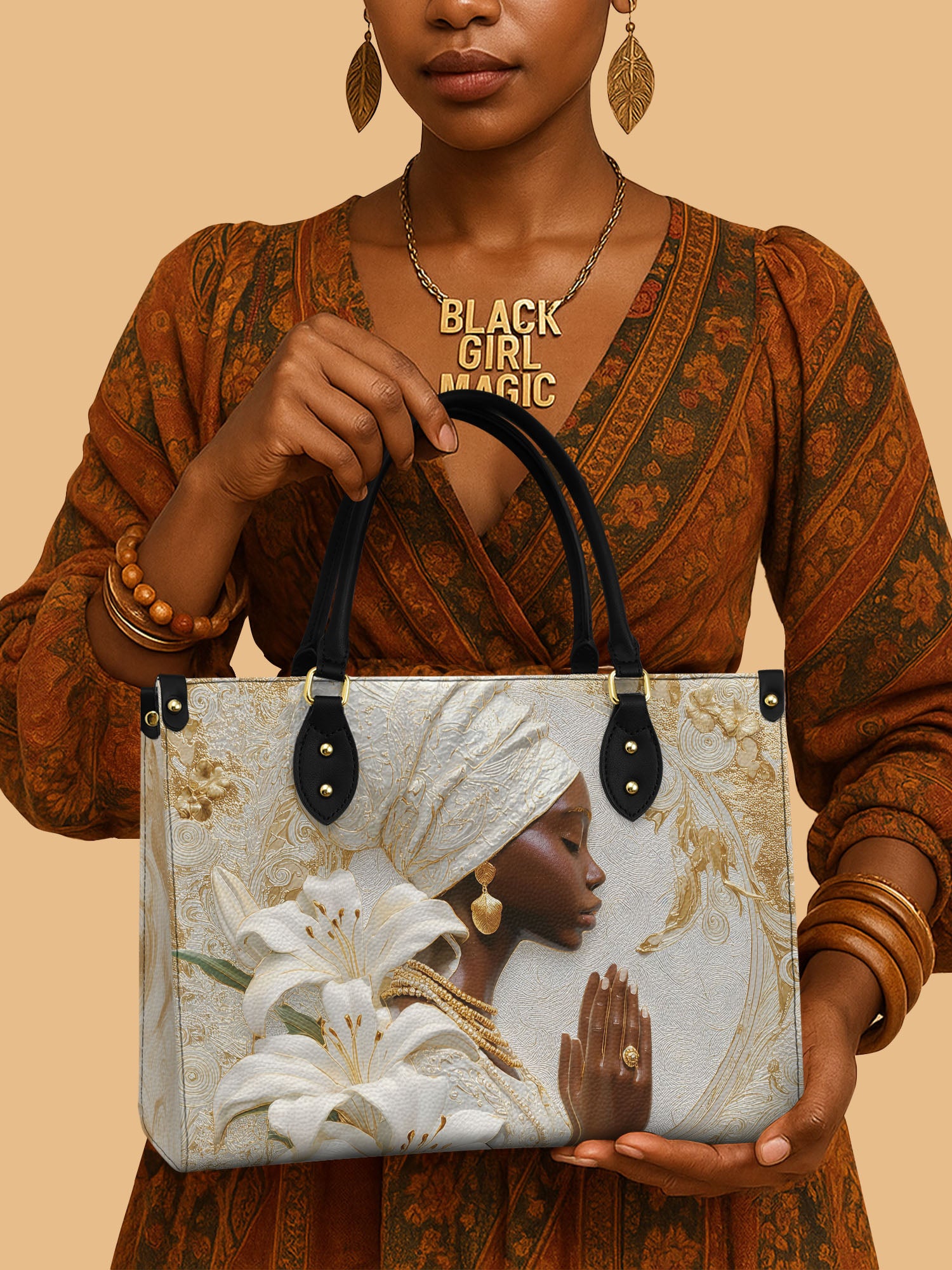 Holy Beauty Premium Leather Handbag QR0TD563