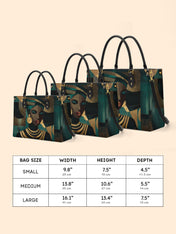 Emerald Realm Premium Leather Handbag QR0XD844