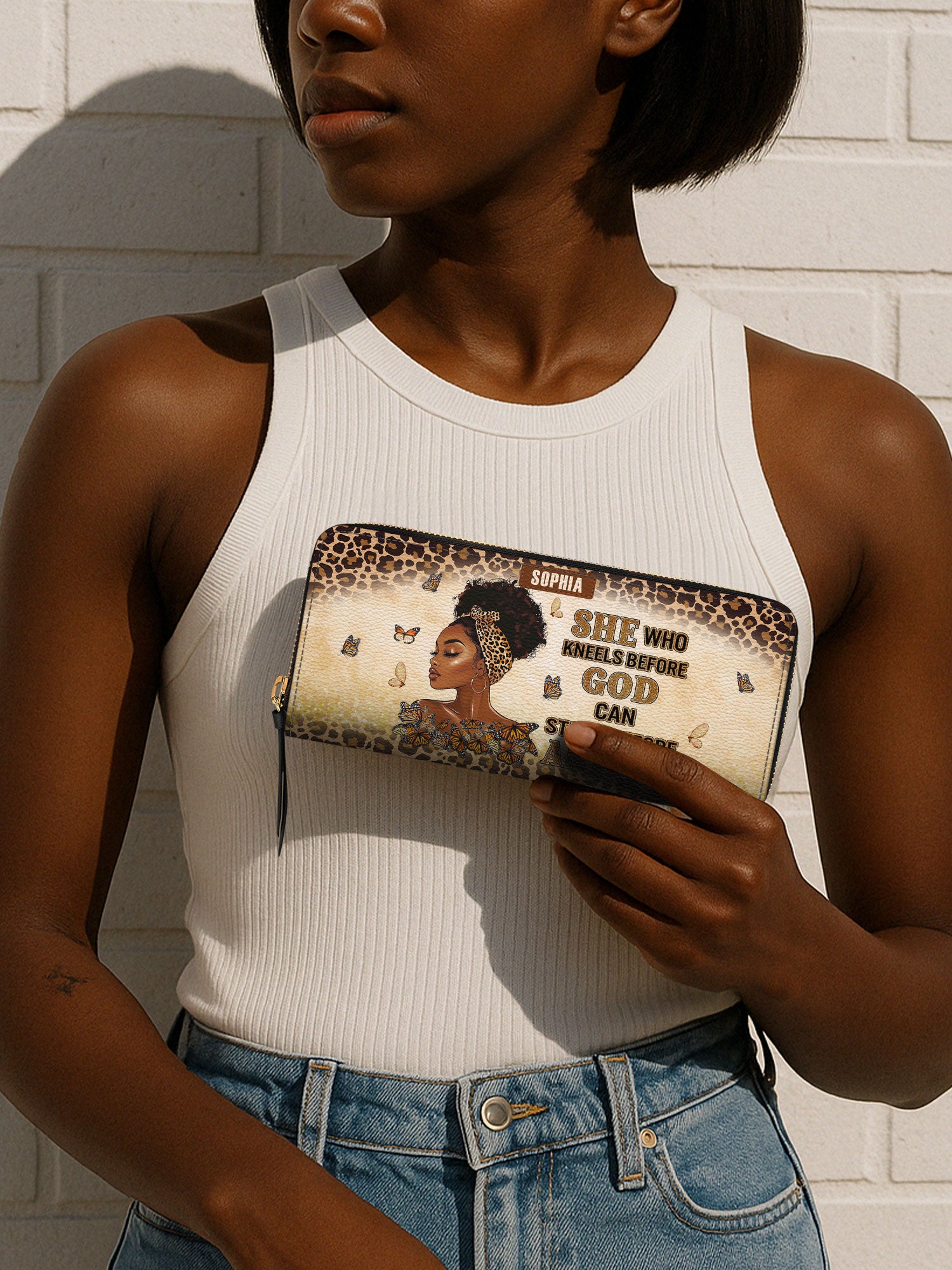Faithful Queen Slimline Zippy Wallet