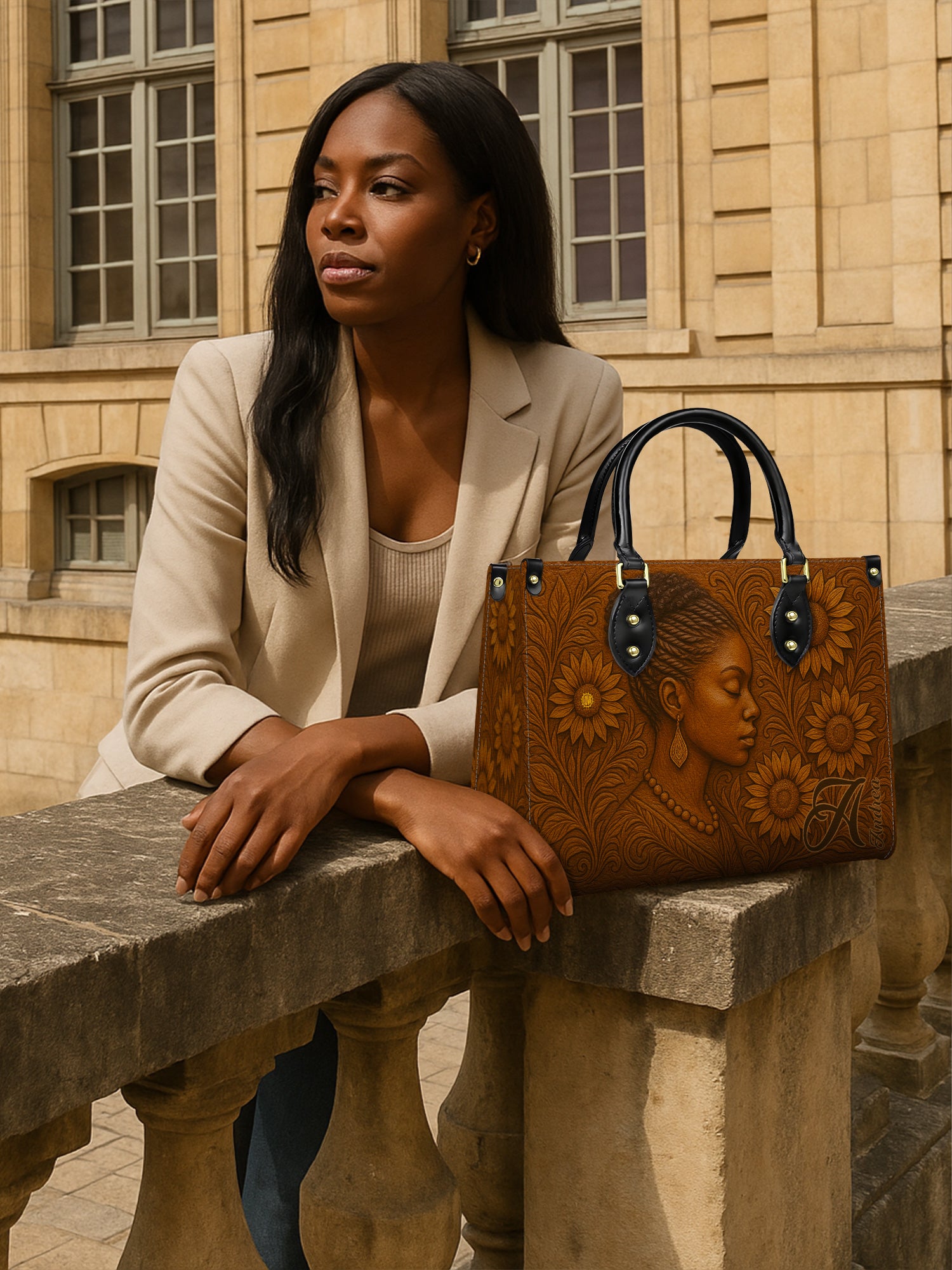 Luminous Shades Premium Leather Handbag