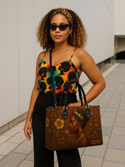 Blossoming Elegance Premium Leather Handbag