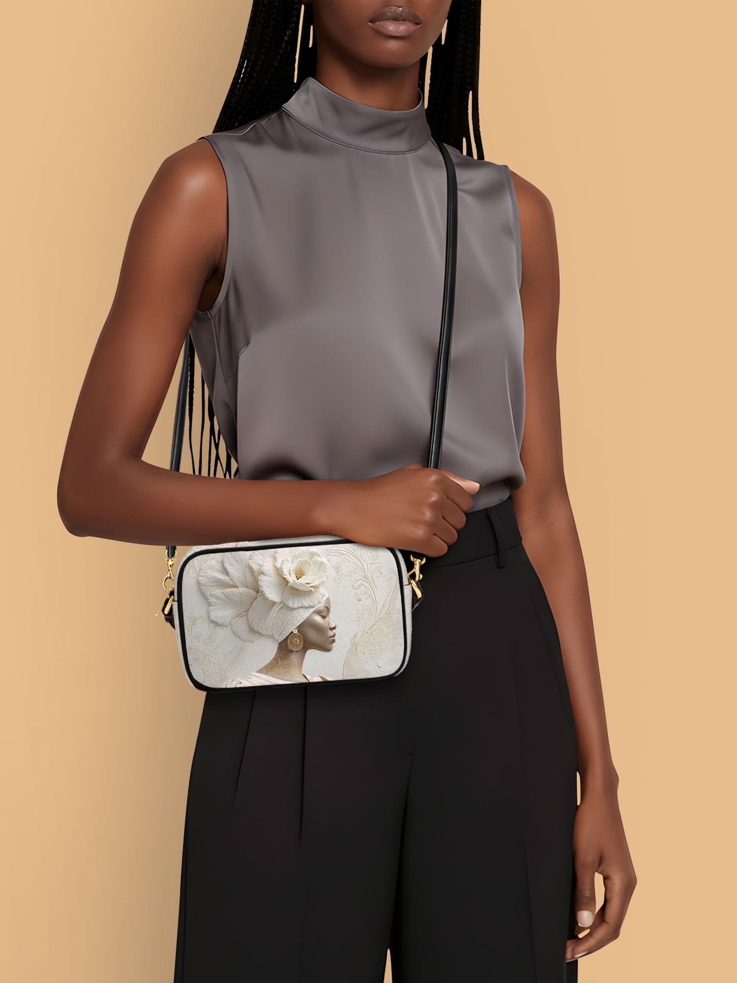 Luminous Bloom Boxy Crossbody Bag QR0TV121