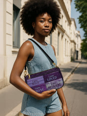 Purple Affirmations Classic Zip Pochette QR0XD1048