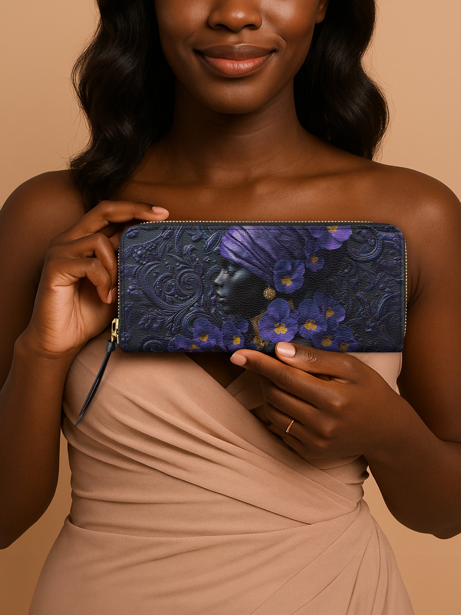 African Amulet Slimline Zippy Wallet QR0XD550