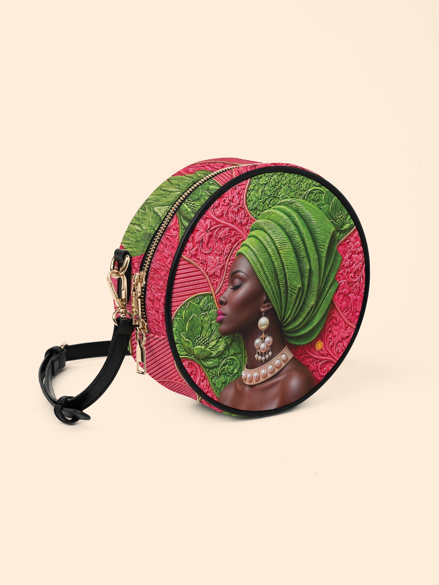Divine Green Circle Crossbody Bag QR0TD705