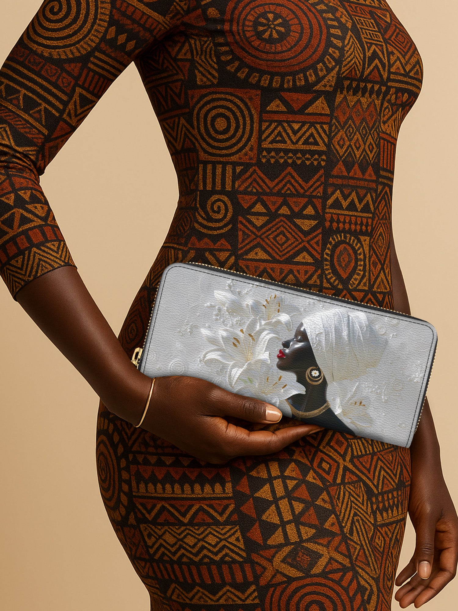 African Aureole Slimline Zippy Wallet QR0XD552