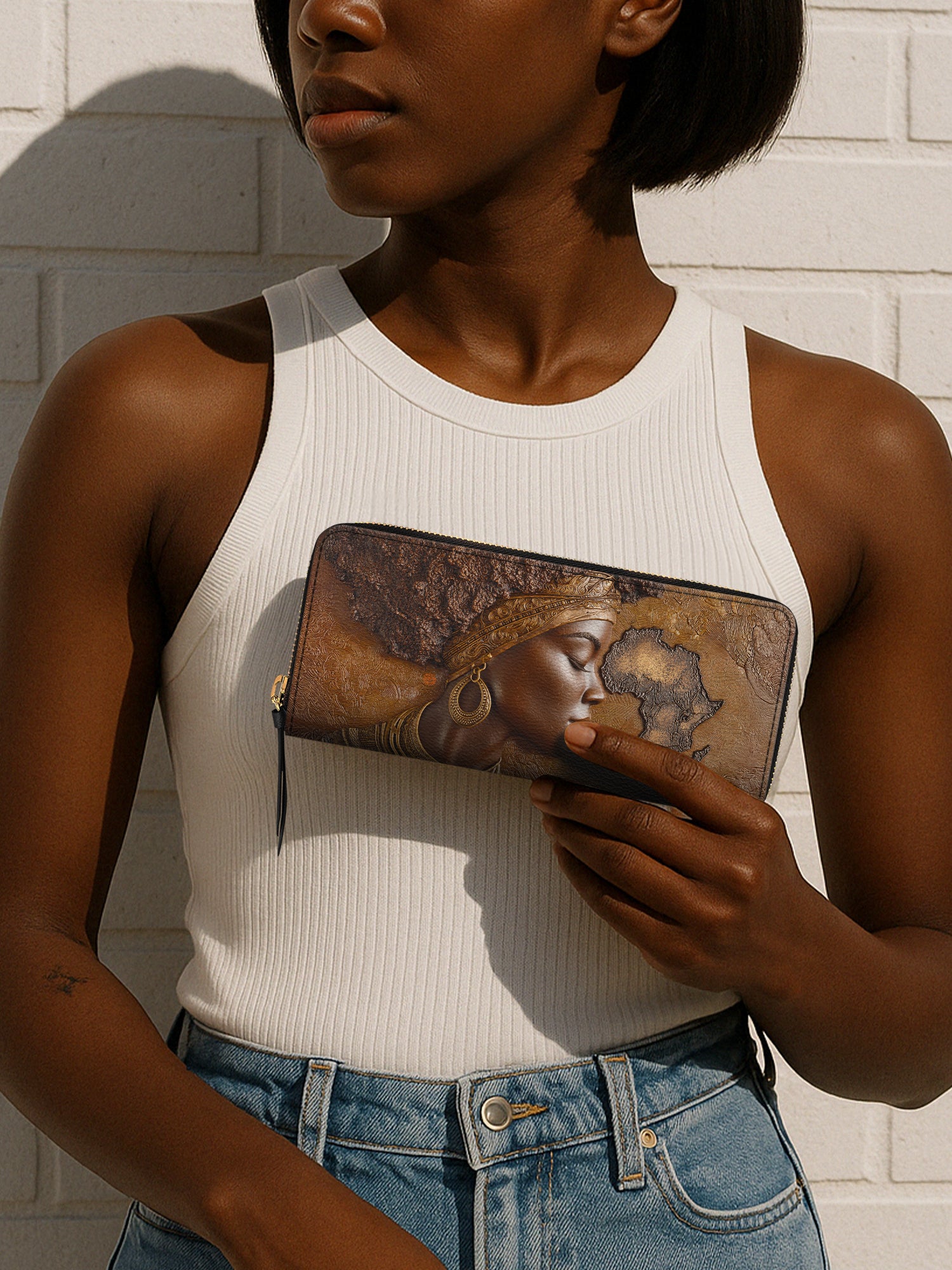 African Roots Slimline Zippy Wallet QR0TD162
