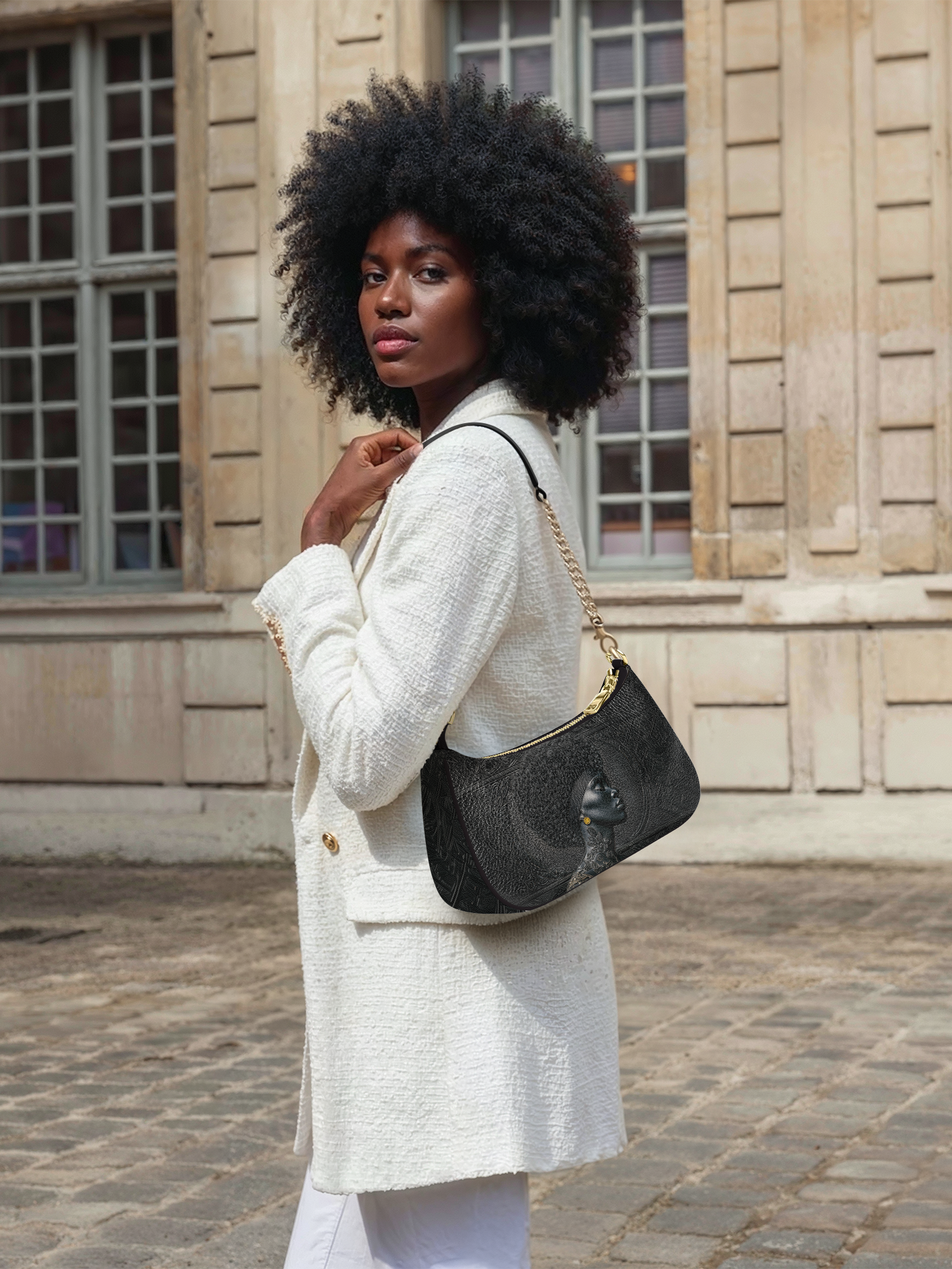 Crowned In Onyx Demi Crossbody Bag QR0XD119