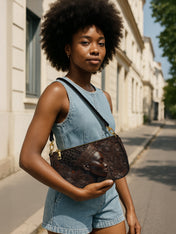 Crown Bloom Classic Zip Pochette QR0XD190