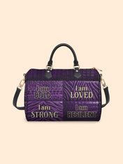 Resilient Spirit Leather Boston Bag QR0XD1049