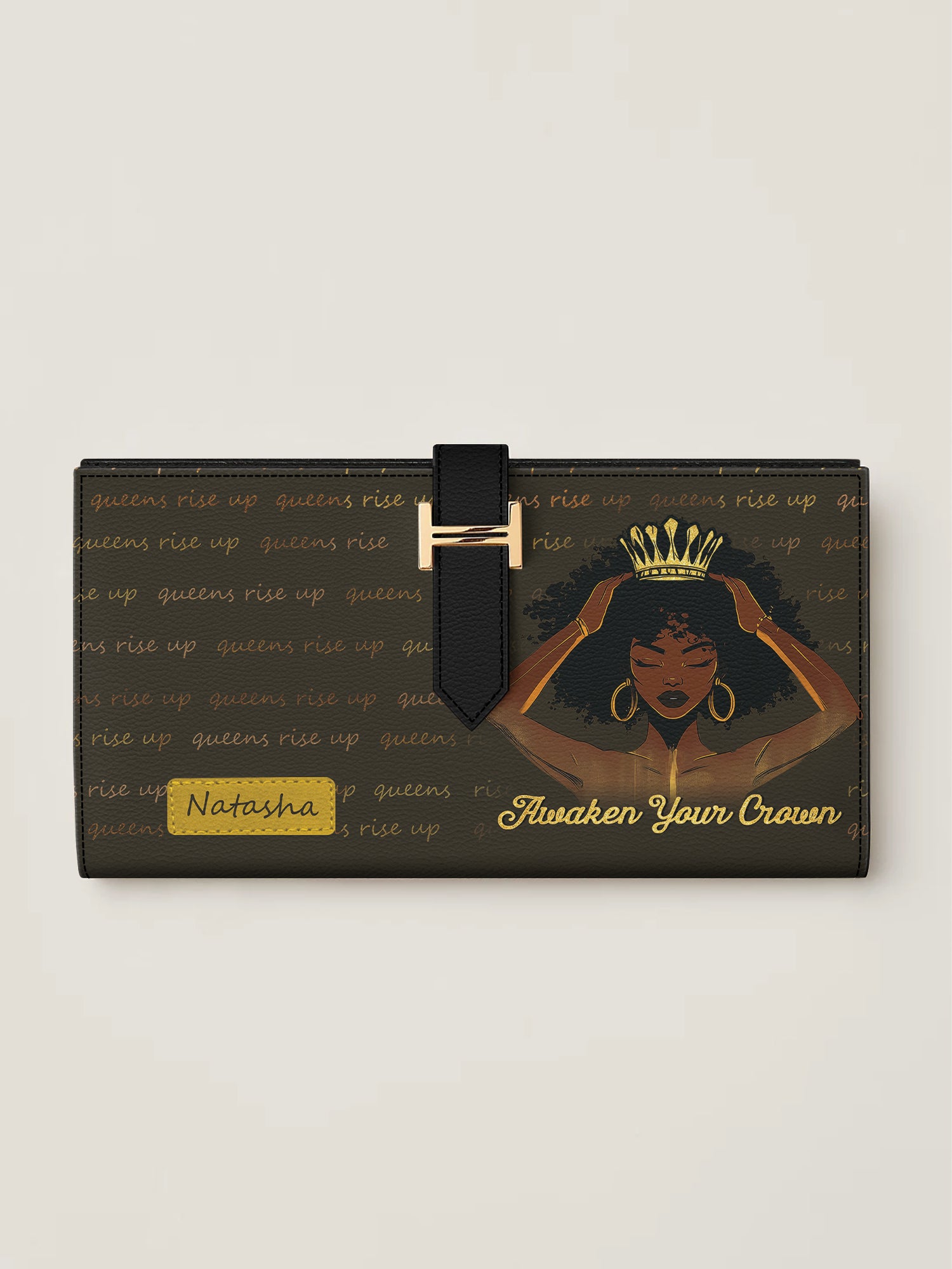Crown of Resilience Tab Closure Wallet