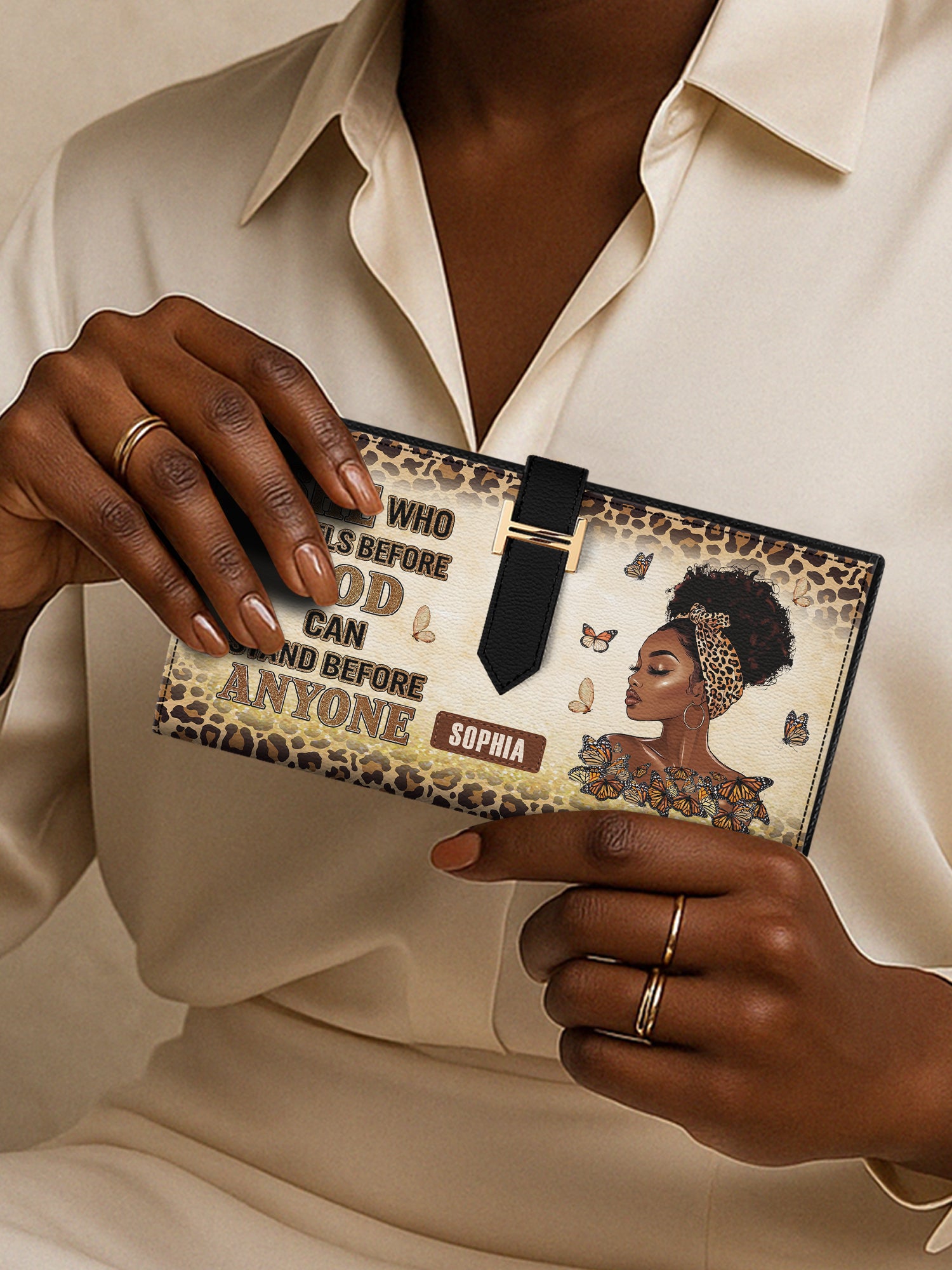 Faithful Queen Tab Closure Wallet